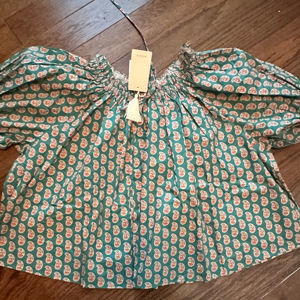 Doen shore blouse xs new with tags